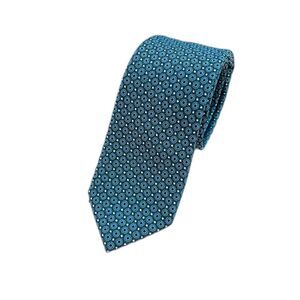 Perry Ellis Men's Geometric Portfolio Formal Business Neck Tie Aqua Blue